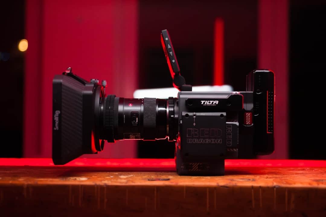 A camera on a table