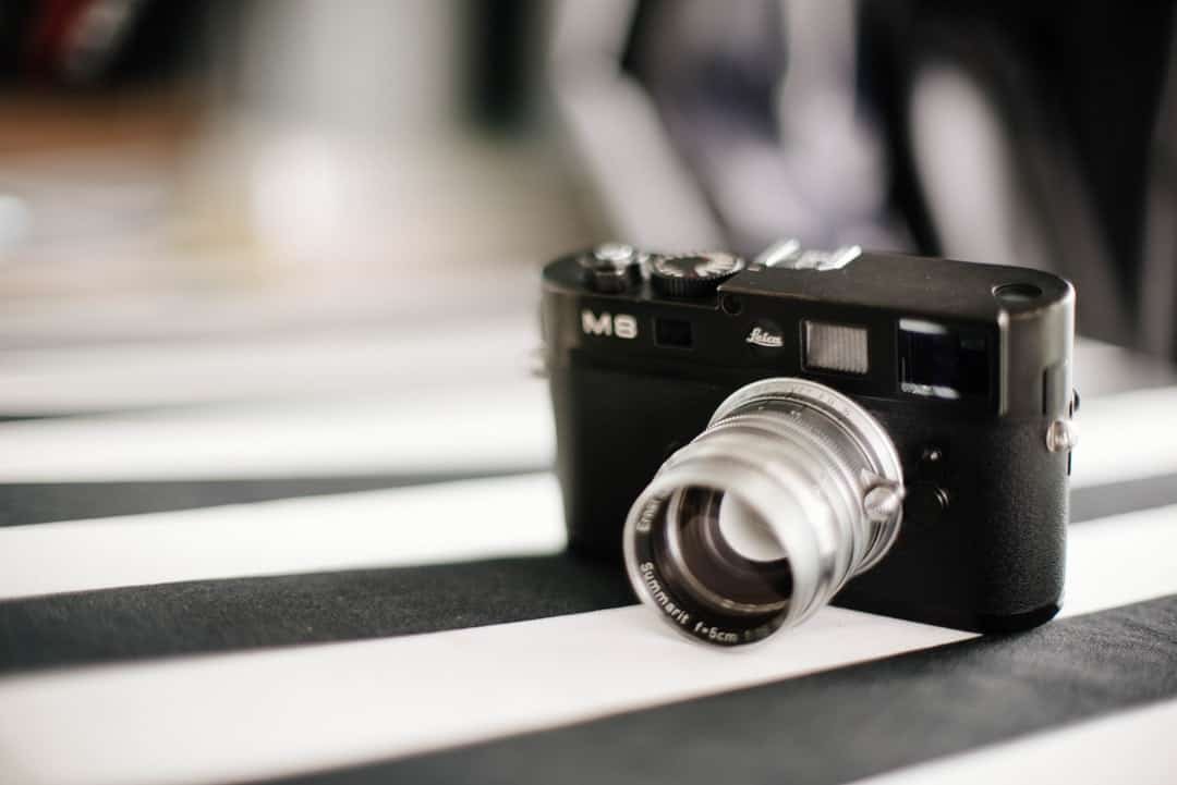 A close up of a camera