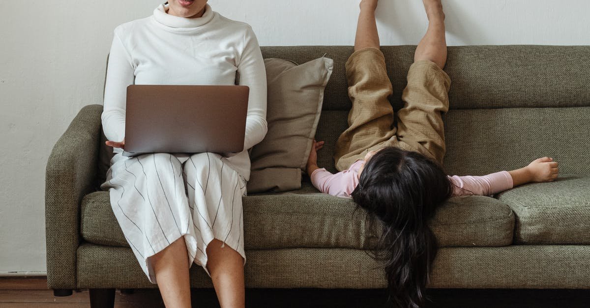 A person sitting on a couch