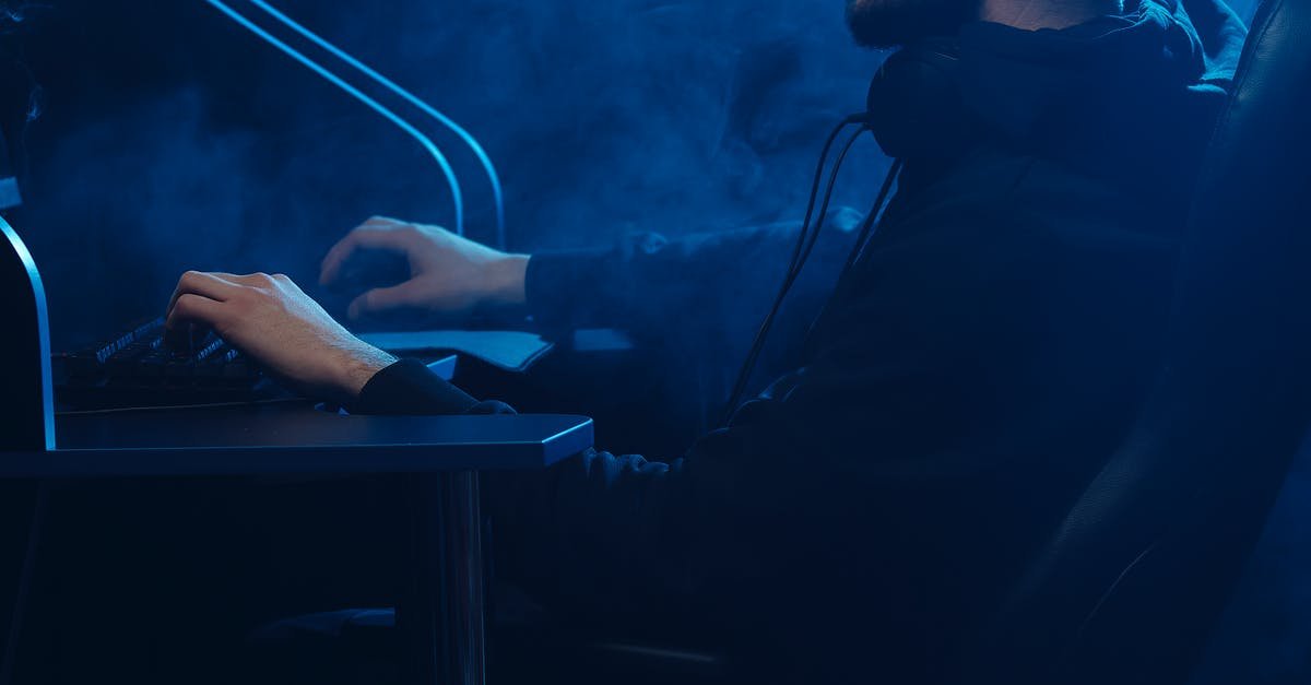 A man using a laptop computer