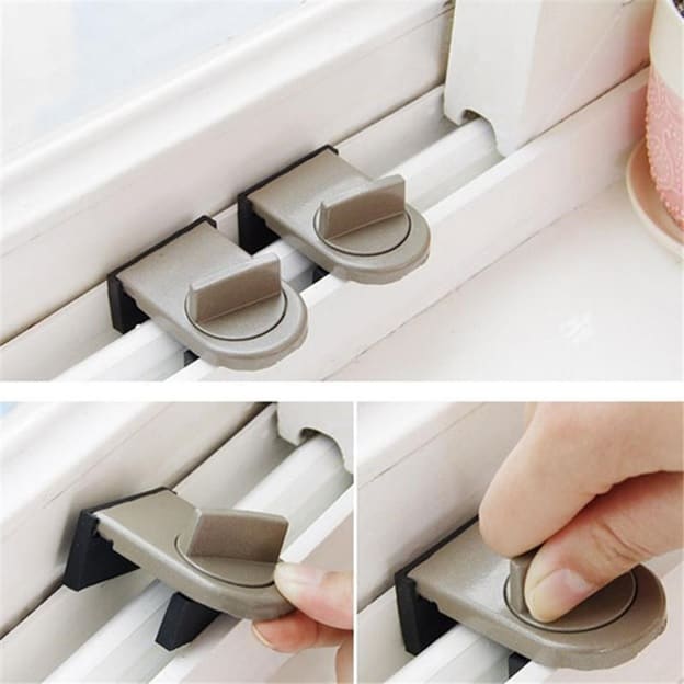 Sliding Window Lock Safety Stopper Gadgets