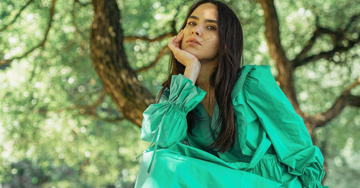 A woman talking on a cell phone